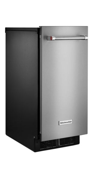 KitchenAid 15 in. 25 lb. Built-In Ice Maker in PrintShield Stainless Steel 1
