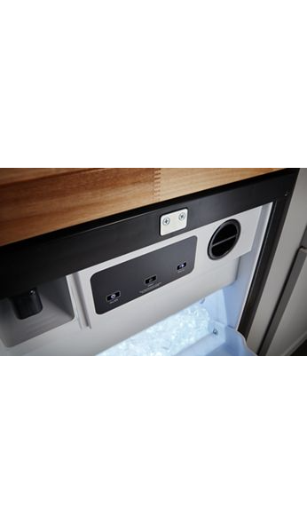KitchenAid 18 in. 35 lb. Built-In Ice Maker in PrintShield Stainless Steel 2