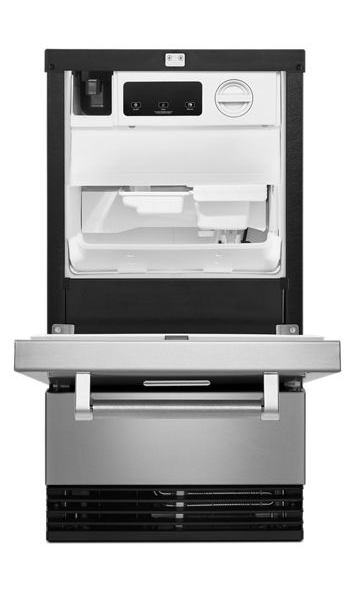KitchenAid 18 in. 50 lb. Built-In Ice Maker in PrintShield Stainless Steel 3