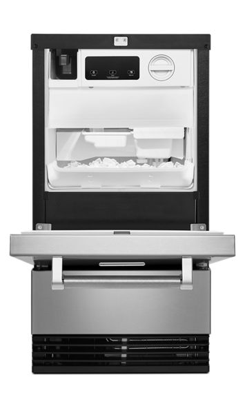 KitchenAid 18 in. 50 lb. Built-In Ice Maker in PrintShield Stainless Steel 4