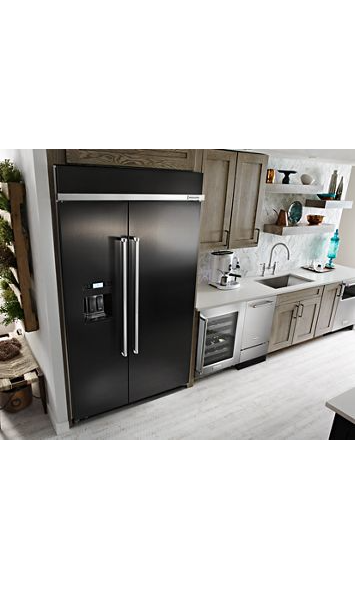 KitchenAid 18 in. 50 lb. Built-In Ice Maker in PrintShield Stainless Steel 1