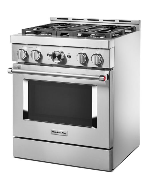 KitchenAid 36 in. 5.1 cu. ft. Smart Commercial-Style Gas Range with Self-Cleaning and True Convection in Stainless Steel 5