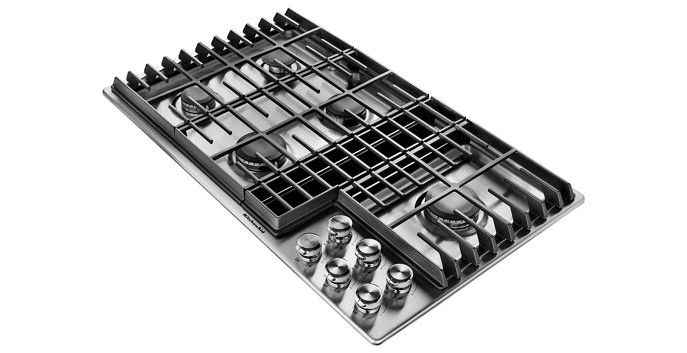 KitchenAid 36 in. Gas Downdraft Cooktop in Stainless Steel with 5 Burners 1