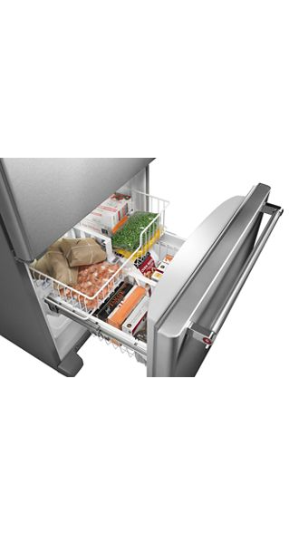 KitchenAid 18.7 cu. ft. Bottom Freezer Refrigerator in Stainless Steel 1