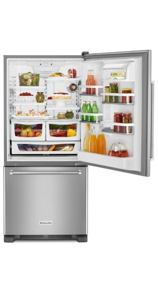 KitchenAid 19 cu. ft. Bottom Freezer Refrigerator in Stainless Steel 3