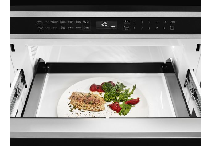 KitchenAid 1.2 cu. ft. Under-Counter Microwave Drawer in Stainless Steel 1