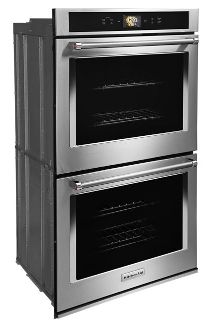 KitchenAid 30 in. Electric Convection Double Wall Oven with Built-In Temperature Probe 0