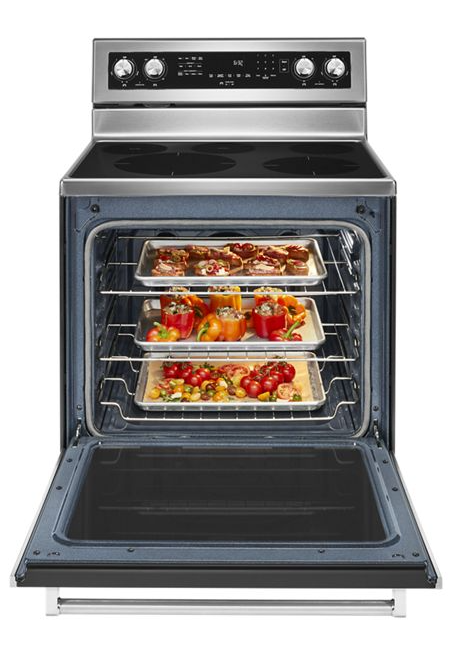 KitchenAid 6.4 cu. ft. Electric Range with Self-Cleaning Convection Oven in Stainless Steel 4