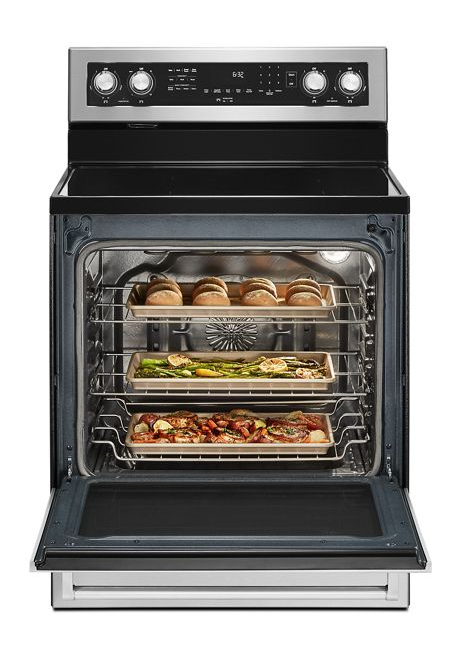 KitchenAid 6.4 cu. ft. Electric Range with Self-Cleaning Convection Oven in Stainless Steel 3