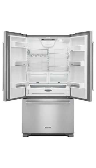 KitchenAid 21.9 cu. ft. French Door Refrigerator in Stainless Steel, Counter Depth 2