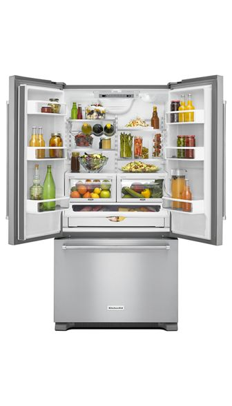 KitchenAid 21.9 cu. ft. French Door Refrigerator in Stainless Steel, Counter Depth 3