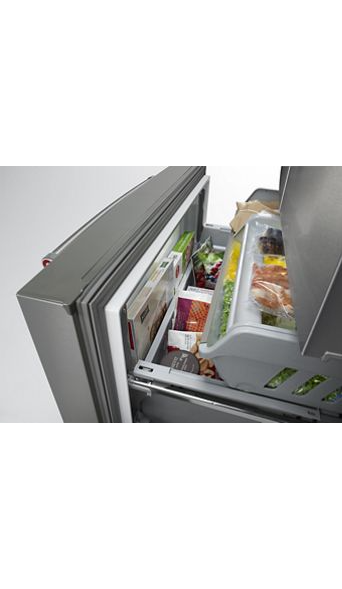 KitchenAid 23.8 cu. ft. French Door Refrigerator in PrintShield Stainless Steel, Counter Depth 2