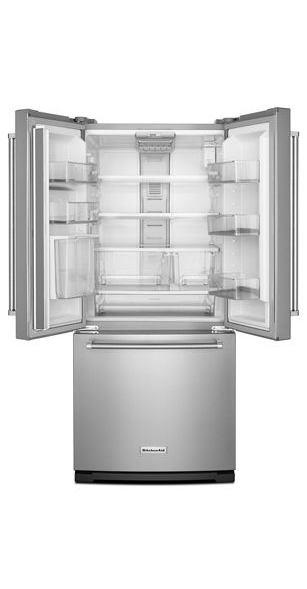 KitchenAid 20 cu. ft. French Door Refrigerator in Stainless Steel, Counter Depth 3