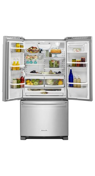 KitchenAid 21.9 cu. ft. French Door Refrigerator in Stainless Steel, Counter Depth 2