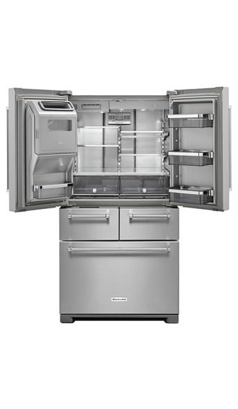 KitchenAid 25.8 cu. ft. French Door Refrigerator in Stainless Steel with Platinum Interior 4