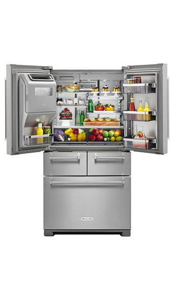 KitchenAid 25.8 cu. ft. French Door Refrigerator in Stainless Steel with Platinum Interior 5