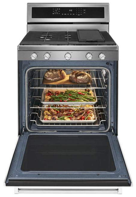 KitchenAid 5.8 cu. ft. Gas Range with Self-Cleaning Oven in Stainless Steel 3