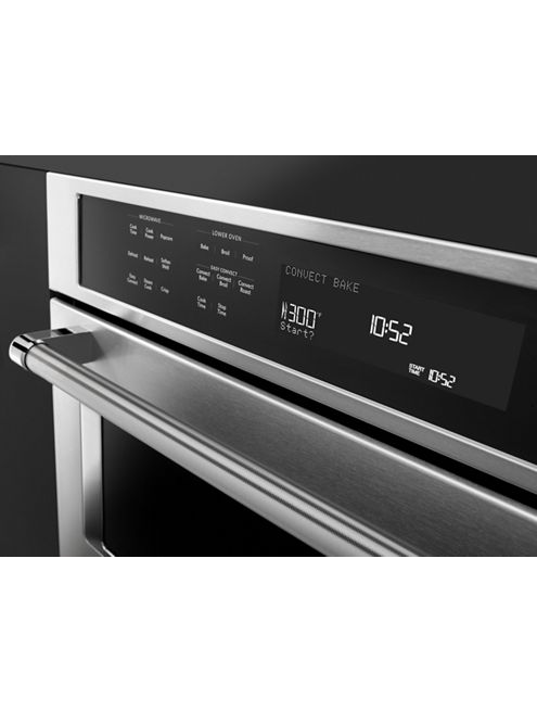 KitchenAid 30 in. Electric Even-Heat True Convection Wall Oven with Built-In Microwave in Stainless Steel 1