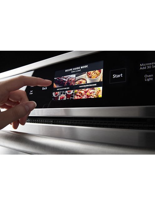 KitchenAid 30 in. Electric Convection Wall Oven with Built-In Microwave and Powered Attachments in Stainless Steel 1