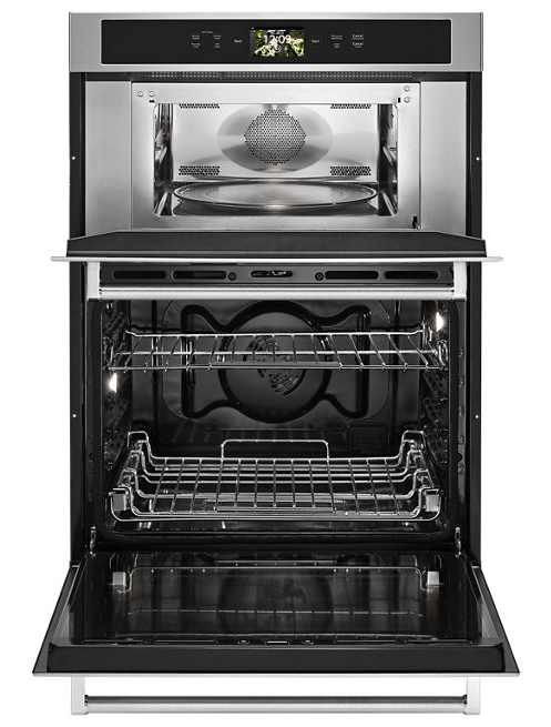 KitchenAid 30 in. Electric Convection Wall Oven with Built-In Microwave and Powered Attachments in Stainless Steel 3