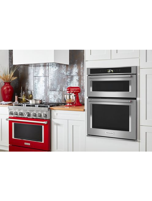 KitchenAid 30 in. Electric Convection Wall Oven with Built-In Microwave and Powered Attachments in Stainless Steel 5