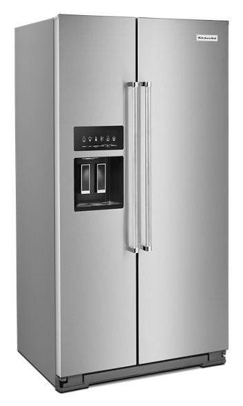 KitchenAid 19.8 cu. ft. Side by Side Refrigerator in Stainless Steel with PrintShield Finish, Counter Depth 2