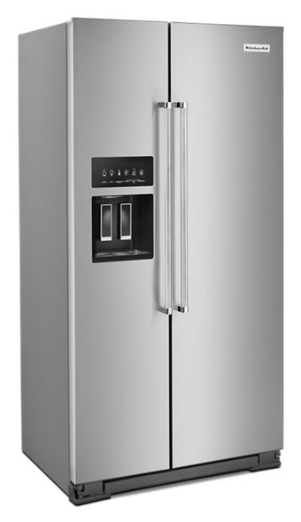 KitchenAid 36 in. W 22.6 cu. ft. Side by Side Refrigerator in Stainless Steel with PrintShield Finish, Counter Depth 2