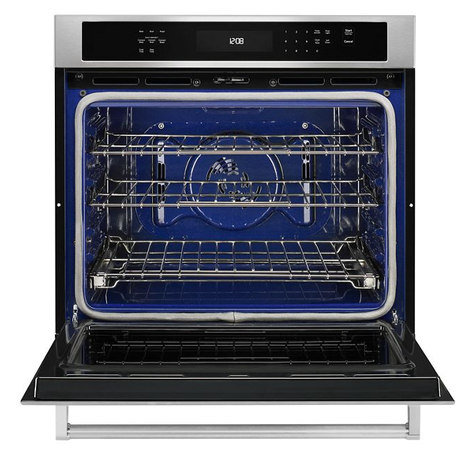 KitchenAid 30 in. Single Electric Wall Oven Self-Cleaning with Convection in Stainless Steel 2