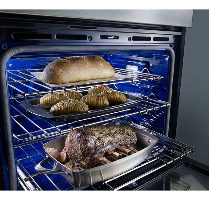 KitchenAid 30 in. Single Electric Wall Oven Self-Cleaning with Convection in Stainless Steel 1