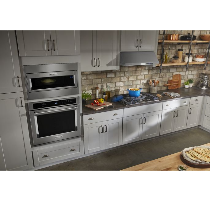 KitchenAid 30 in. Single Electric Wall Oven Self-Cleaning with Convection in Stainless Steel 3