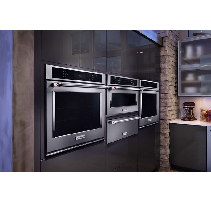 KitchenAid 27 in. Single Electric Wall Oven Self-Cleaning with Convection in Stainless Steel 2