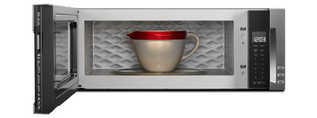 KitchenAid 1.1 cu. ft. Over the Range Low Profile Microwave Hood Combination in Stainless Steel 2