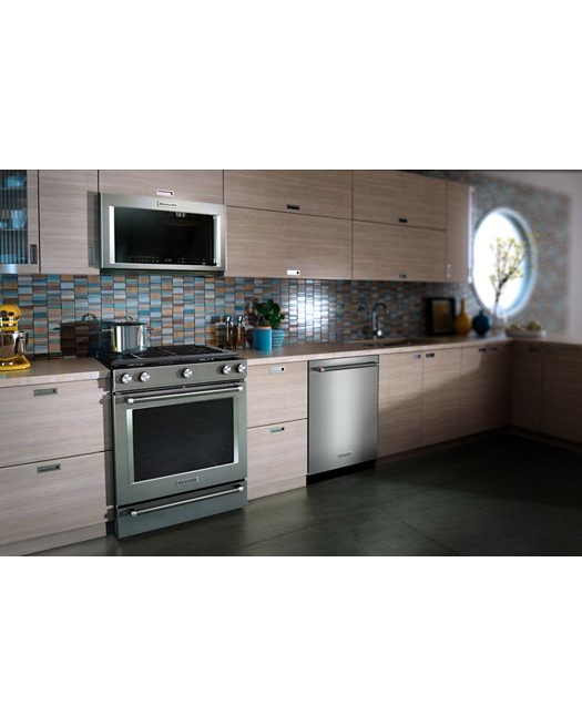 KitchenAid 7.1 cu. ft. Slide-In Dual Fuel Range with AquaLift Self-Cleaning True Convection Oven in Stainless Steel 6