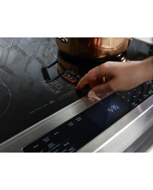 KitchenAid 7.1 cu. ft. Slide-In Electric Range with Self-Cleaning Convection Oven in Stainless Steel 1