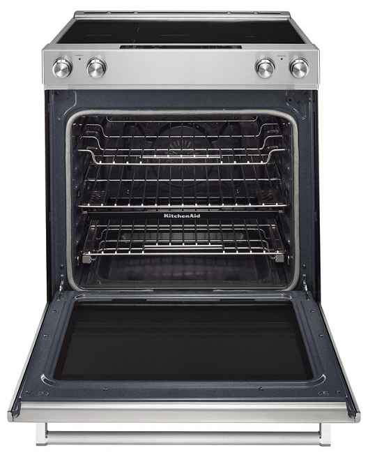 KitchenAid 7.1 cu. ft. Slide-In Electric Range with Self-Cleaning Convection Oven in Stainless Steel 4