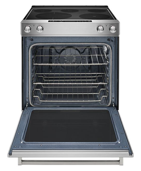 KitchenAid 6.4 cu. ft. Slide-In Electric Range with Self-Cleaning Convection Oven in Stainless Steel 4