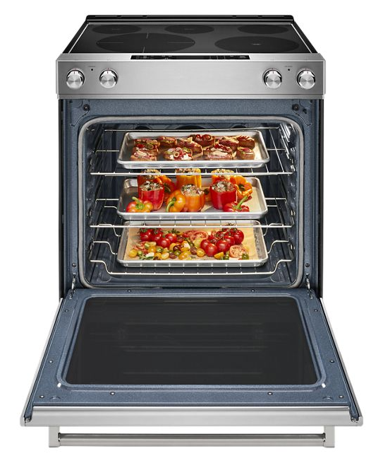KitchenAid 6.4 cu. ft. Slide-In Electric Range with Self-Cleaning Convection Oven in Stainless Steel 3