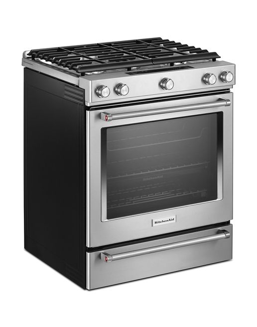KitchenAid 6.5 cu. ft. Slide-In Gas Range with Self-Cleaning Convection Oven in Stainless Steel 4