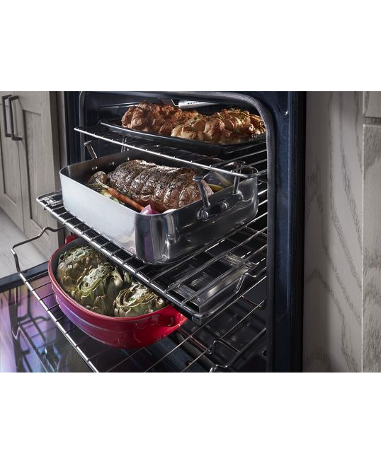 KitchenAid 5.8 cu. ft. Slide-In Gas Range with Self-Cleaning Convection Oven in Stainless Steel 2