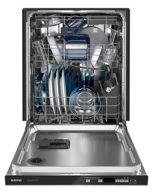 Maytag 24 in. Fingerprint Resistant Stainless Steel Top Control Built-in Tall Tub Dishwasher with Dual Power Filtration, 47 dBA 2