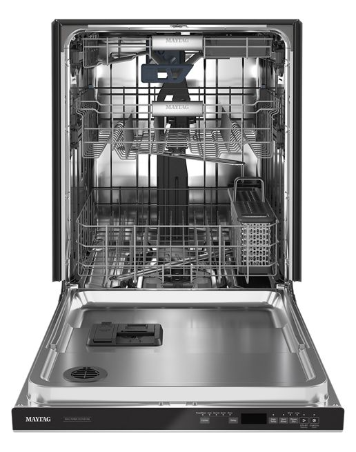 Maytag 24 in. Fingerprint Resistant Stainless Steel Top Control Built-in Tall Tub Dishwasher with Dual Power Filtration, 47 dBA 3
