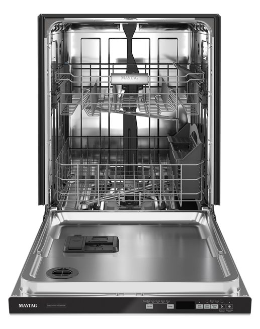 Maytag 24 in. Fingerprint Resistant Stainless Steel Top Control Built-in Tall Tub Dishwasher, 50 dBA 1