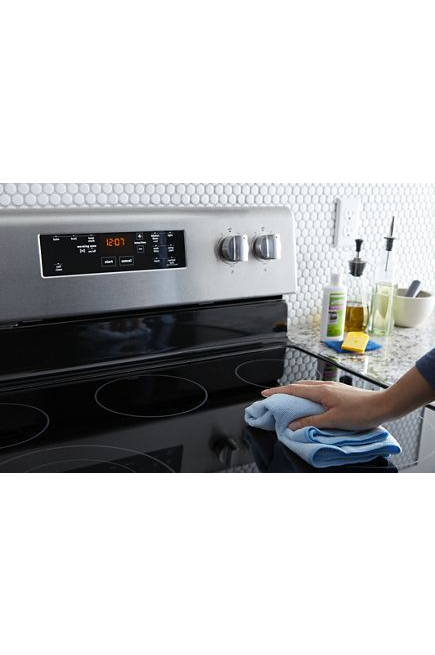 Maytag 5.3 cu. ft. Electric Range with Shatter-Resistant Cooktop in Fingerprint Resistant Stainless Steel 4