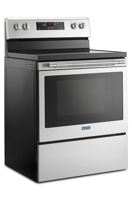 Maytag 5.3 cu. ft. Electric Range with Shatter-Resistant Cooktop in Fingerprint Resistant Stainless Steel 1