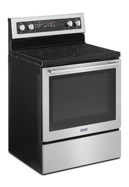 Maytag 6.4 cu. ft. Electric Range with True Convection in Fingerprint Resistant Stainless Steel 1