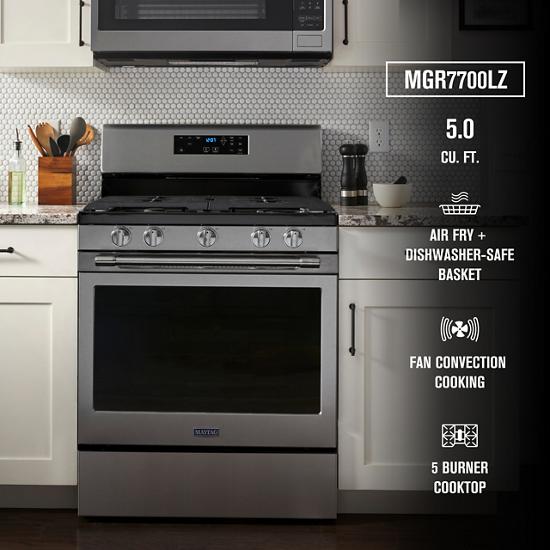 Maytag 5.8 cu. ft. Gas Range with True Convection in Fingerprint Resistant Stainless Steel 2