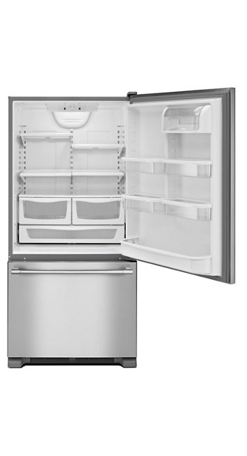Maytag 19 cu. ft. Bottom Freezer Refrigerator in Fingerprint Resistant Stainless Steel 2