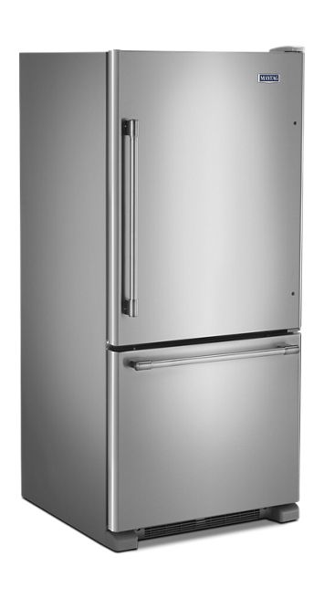 Maytag 19 cu. ft. Bottom Freezer Refrigerator in Fingerprint Resistant Stainless Steel 1