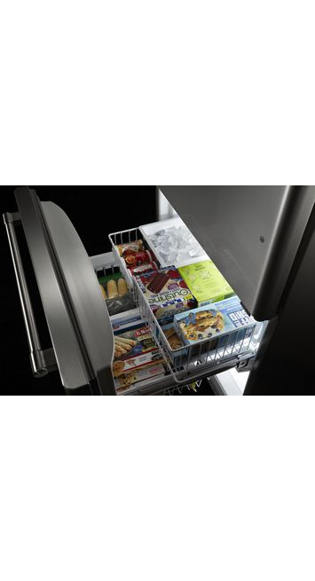 Maytag 22 cu. ft. Bottom Freezer Refrigerator in Fingerprint Resistant Stainless Steel 1