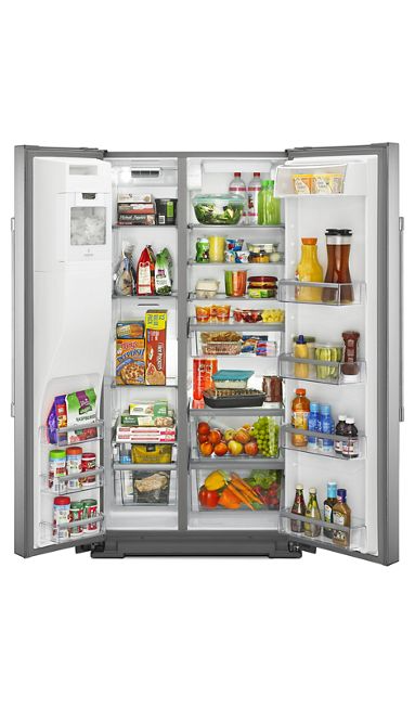 36- Inch Wide Counter Depth Side-by-Side Refrigerator- 21 Cu. Ft. 4